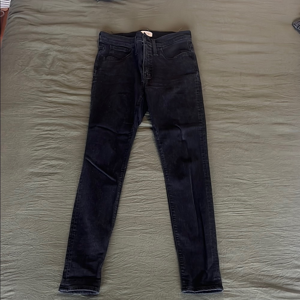 Madewell Women's Skinny Jeans - Dark Black
